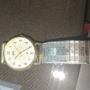 Timex Indiglo Gold and Silver Watch